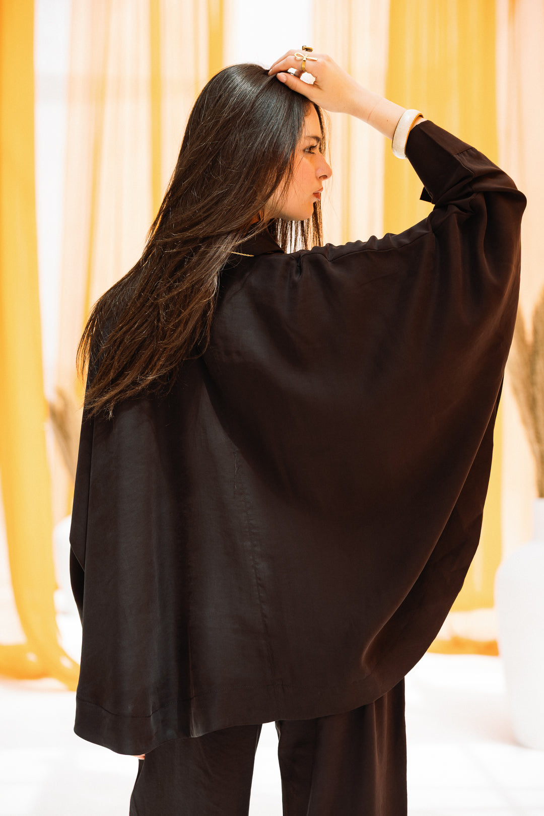 Curved washed set - Black
