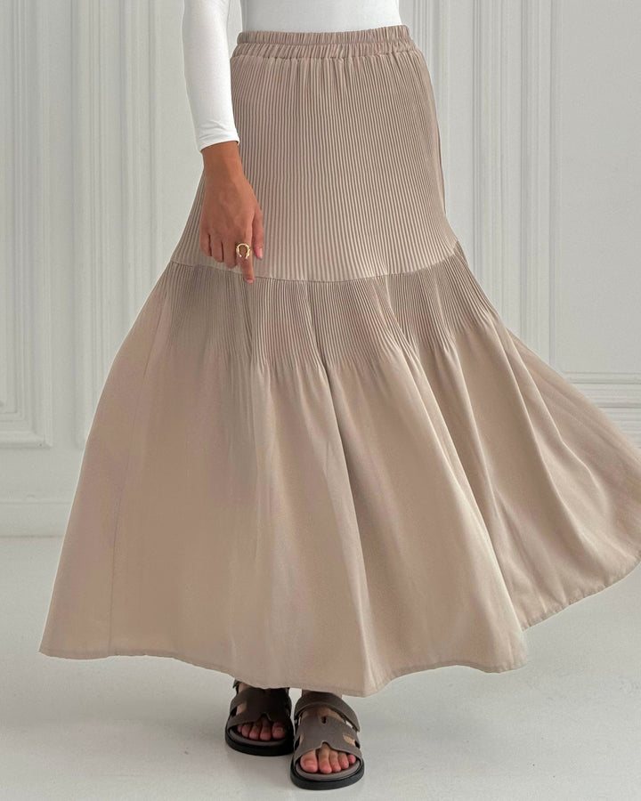 New Pillise skirt-light baje