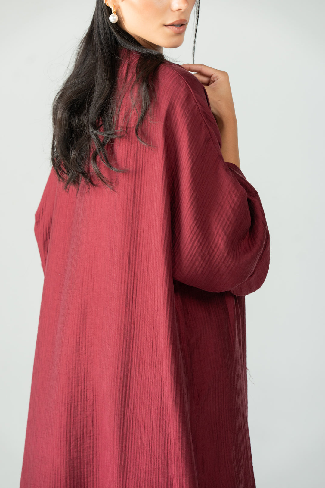 Minimal dress - maroon