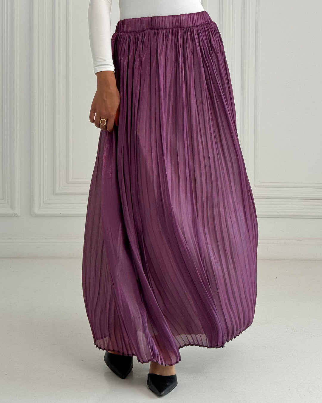 Purple Chiffon skirt