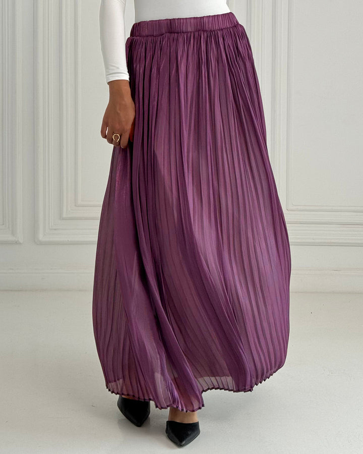 Purple Chiffon skirt