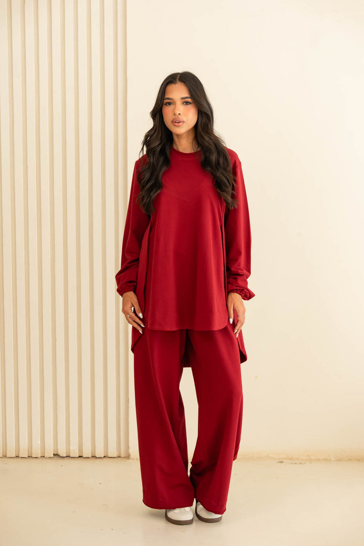 curved set- red
