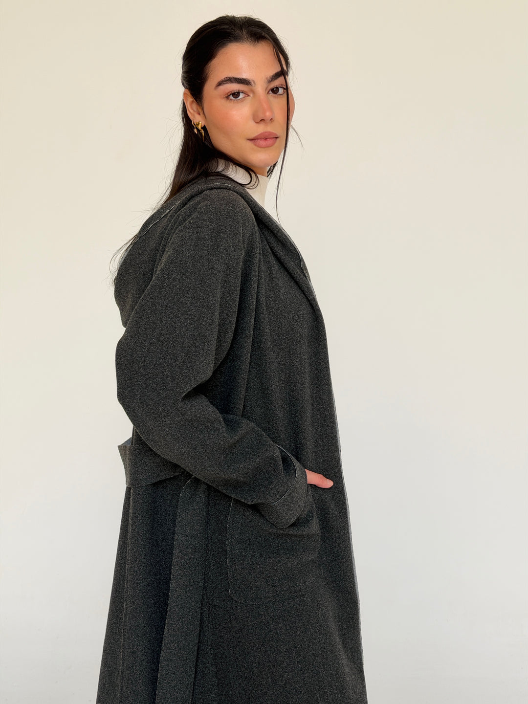 Gokh twisted kimono - Gray