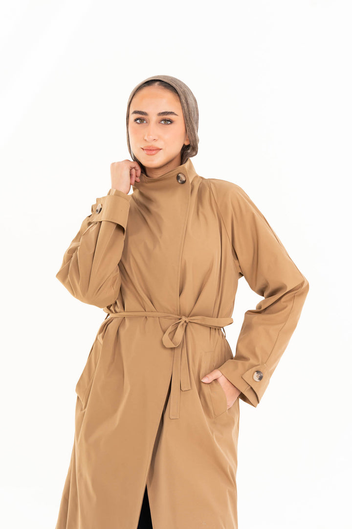 Selene Trench Coat - Camel