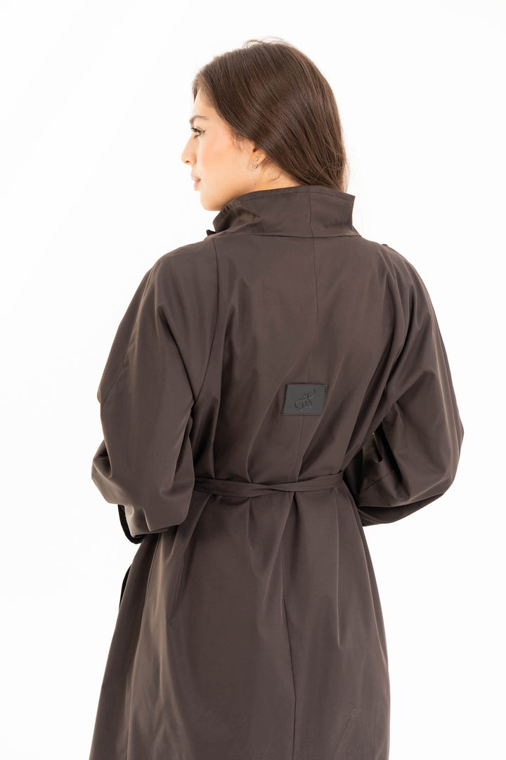 Selene Trench Coat - Dark Brown