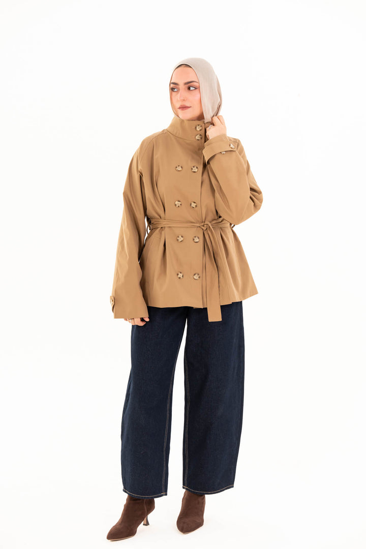 Mila Trench Jacket - Camel