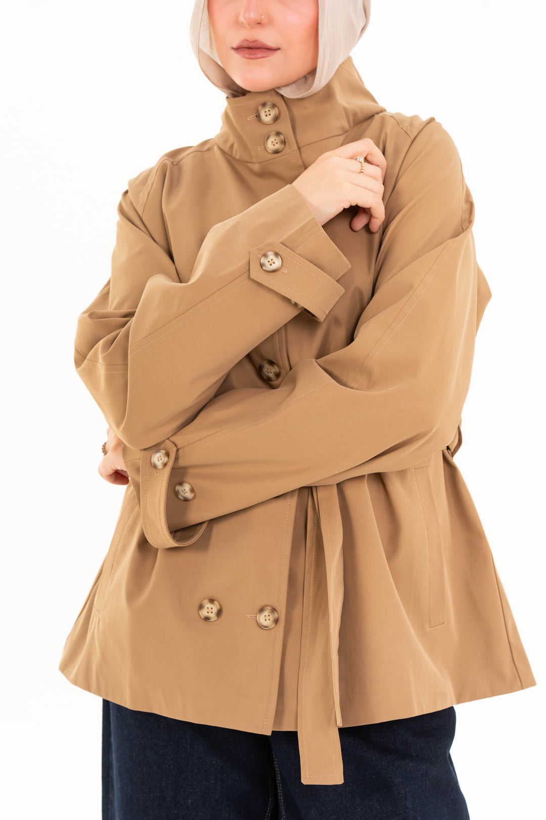 Mila Trench Jacket - Camel