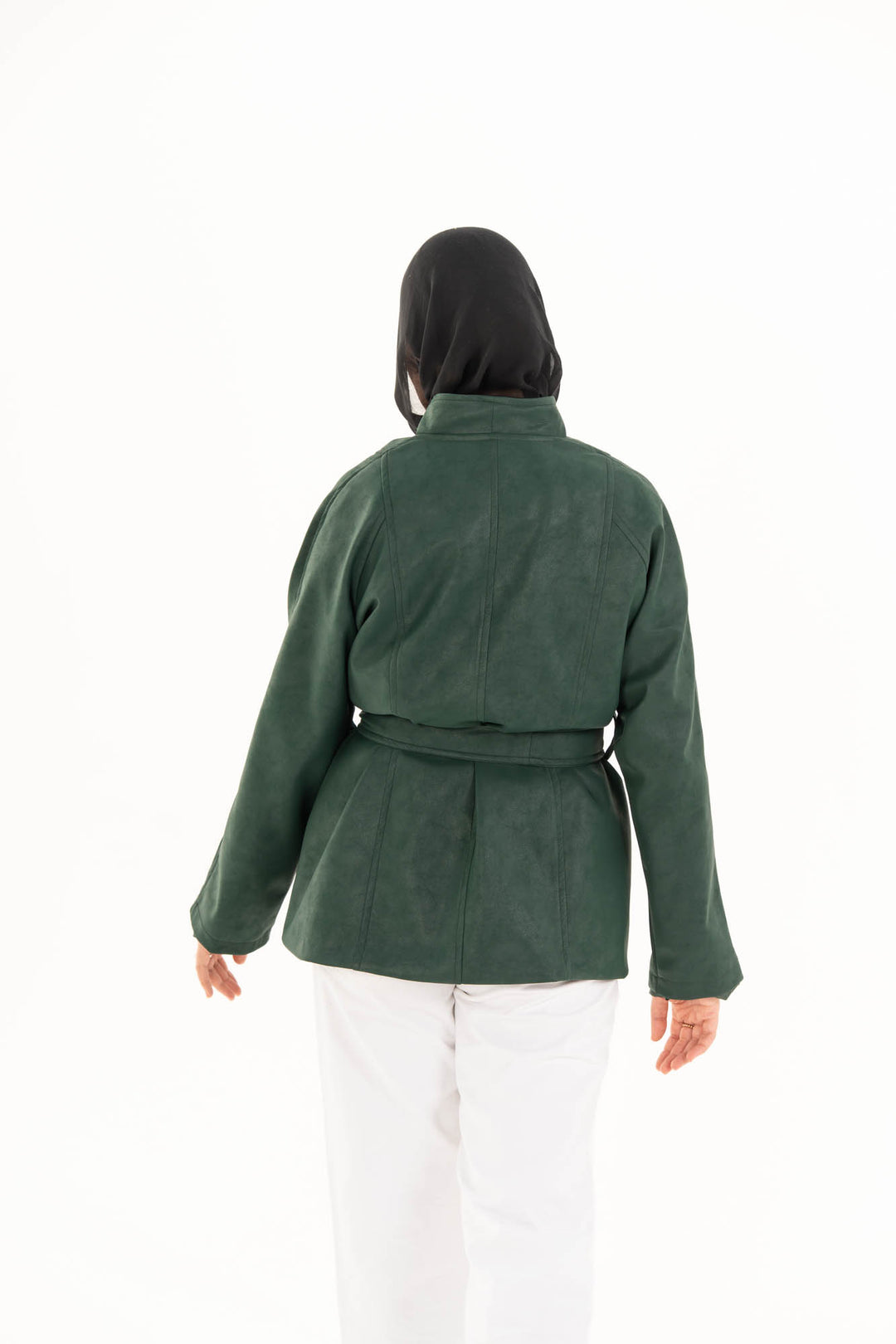 Celine Leather Jacket - Forest Green