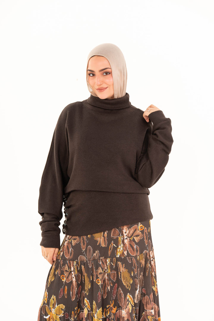 Printed Pleated Skirt - winter brizz
