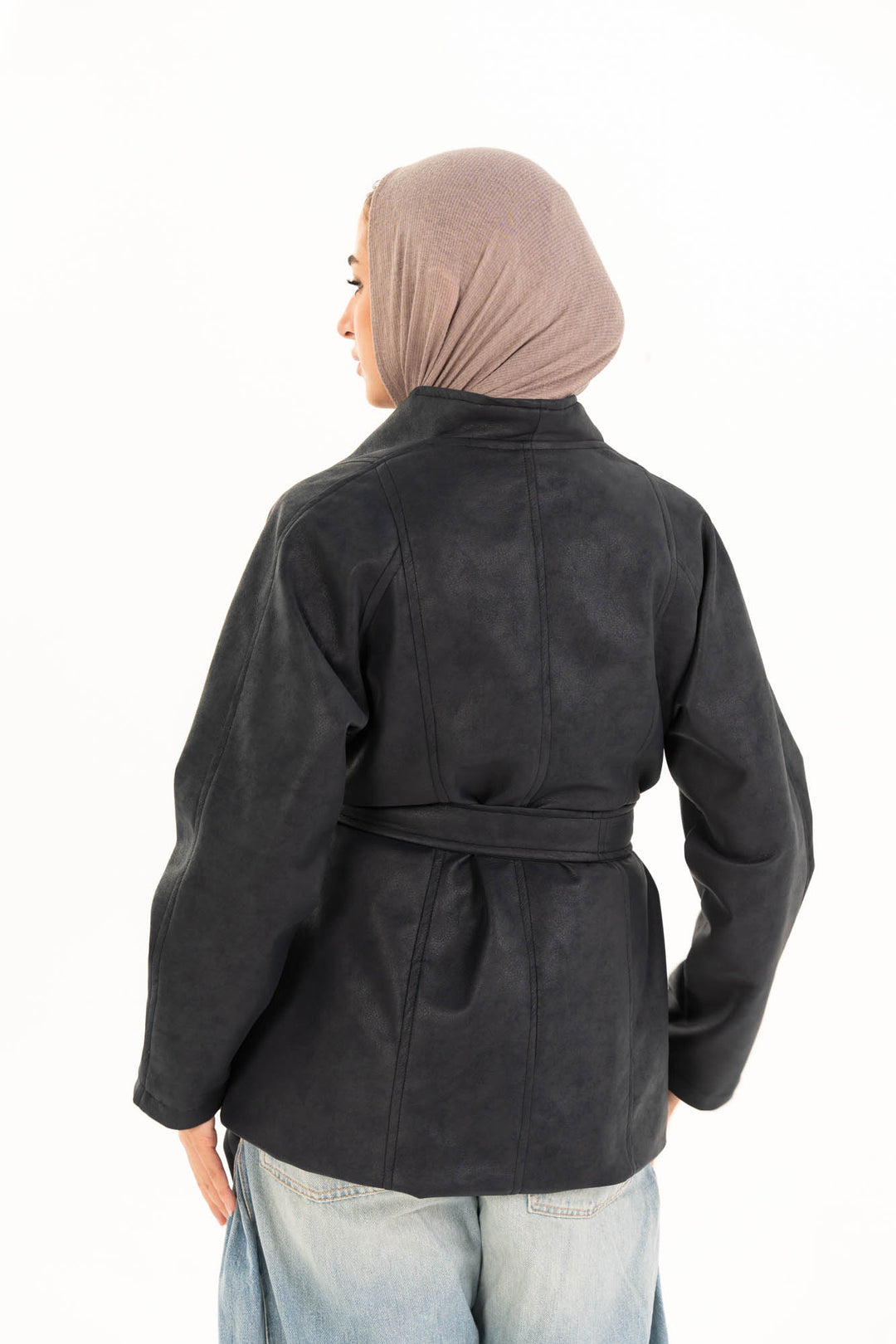 Celine Leather Jacket - Charcoal