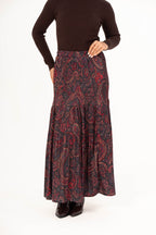 Burgundy Paisley