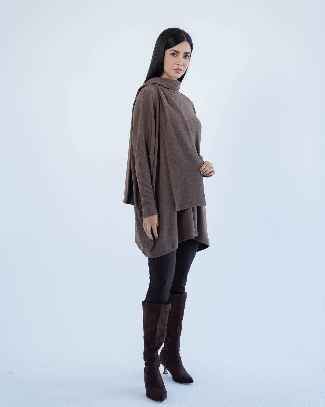 Soft triko top- Brown