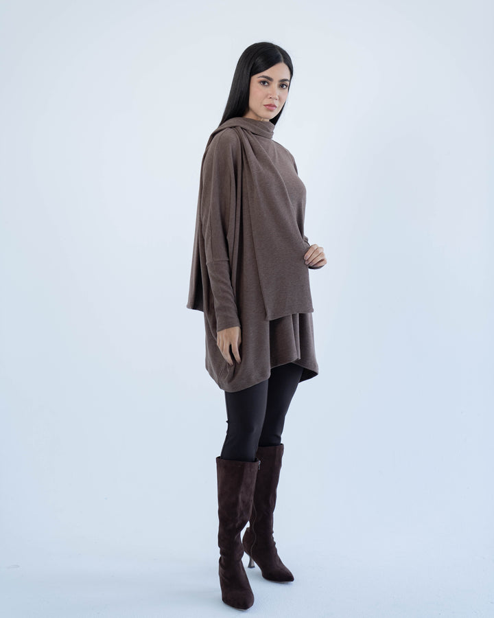 Soft triko top- Brown