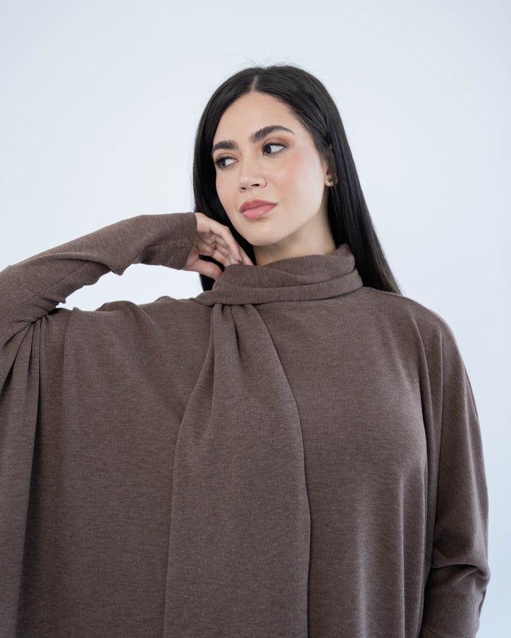 Soft triko top- Brown