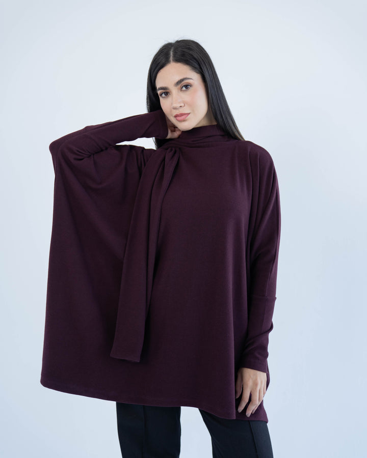 Soft triko top- Dark Red