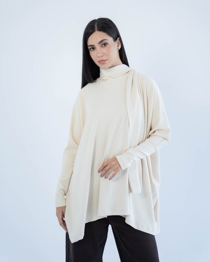 Soft triko top- Offwhite