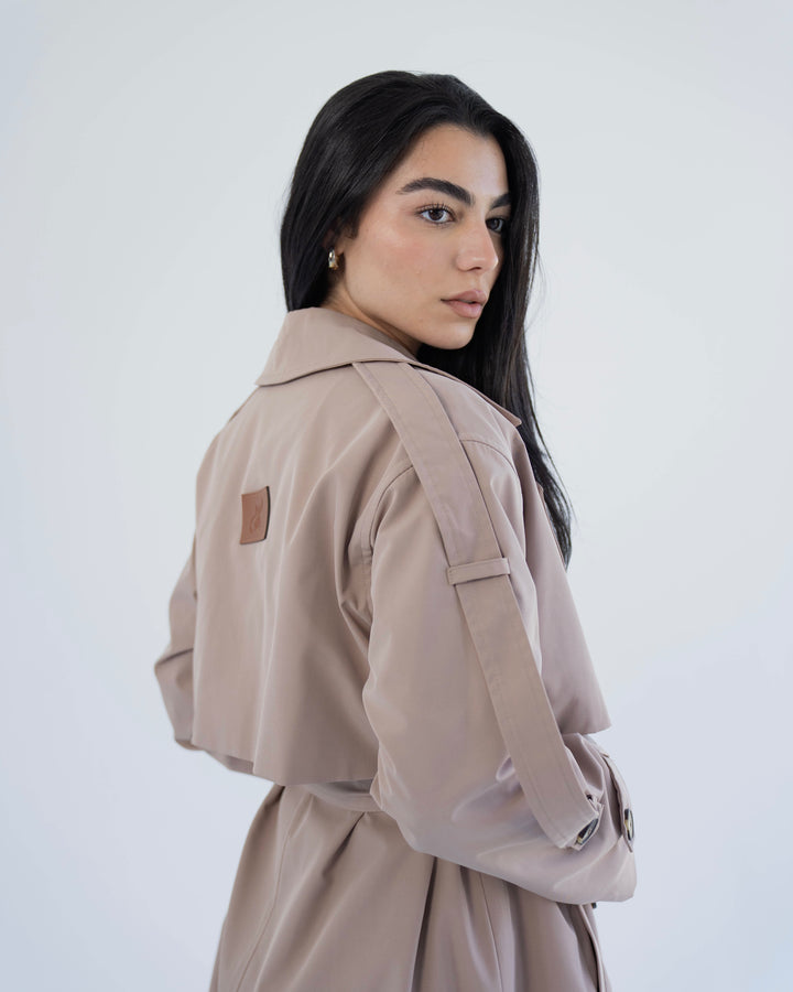 long trench coat- baije