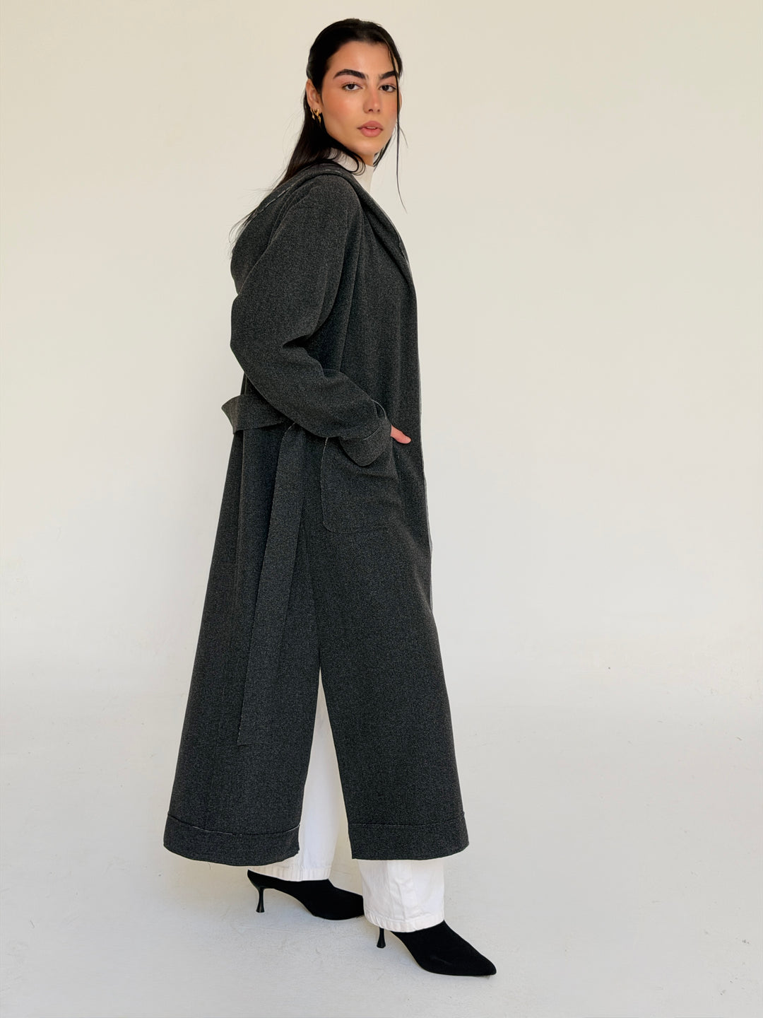 Gokh twisted kimono - Gray