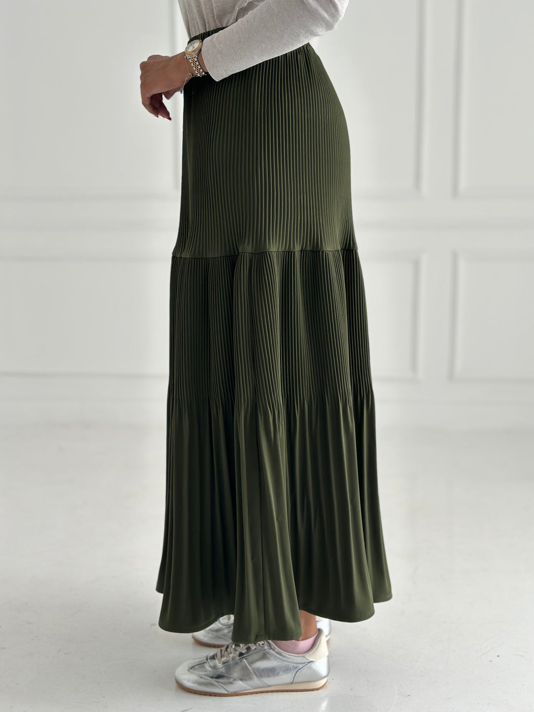 Pillise skirt- Olive