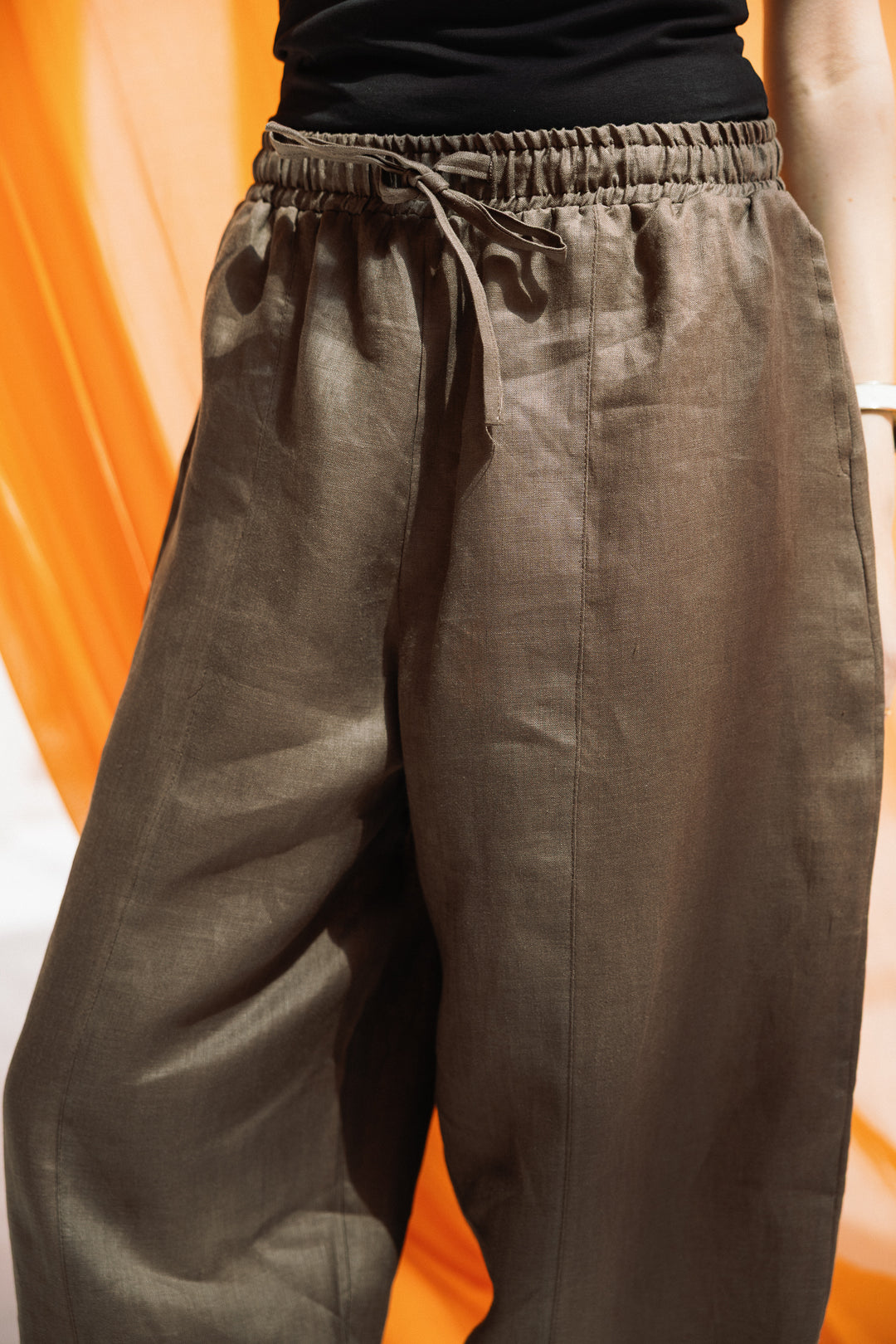 Elan linen pants- tortilla