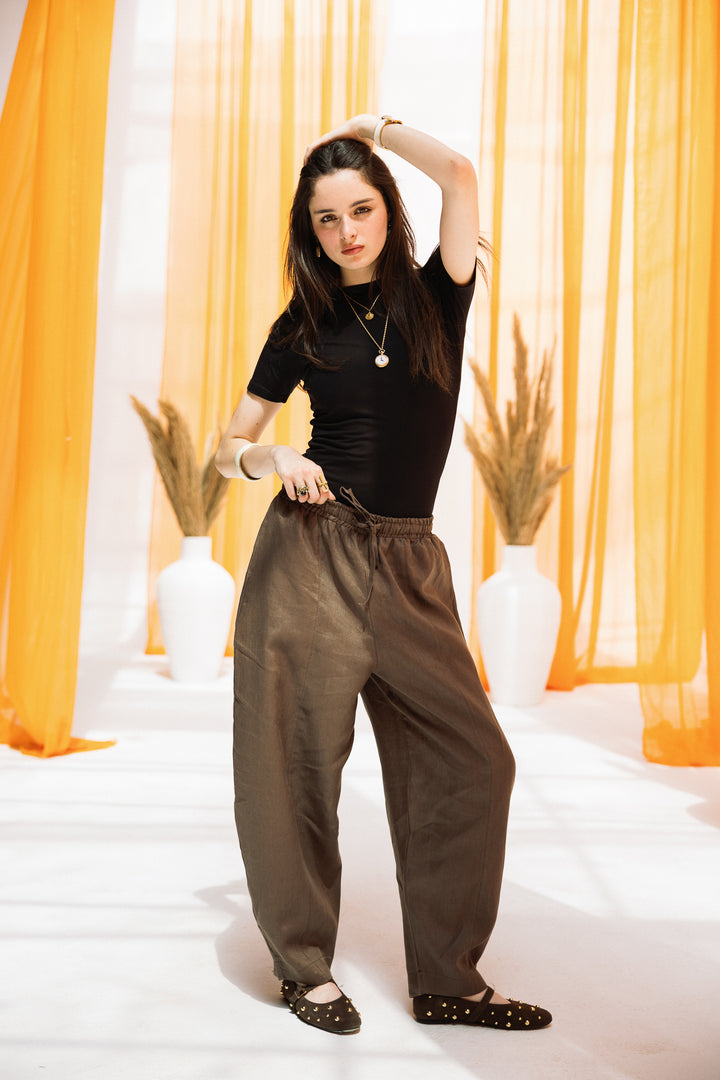 Elan linen pants- tortilla