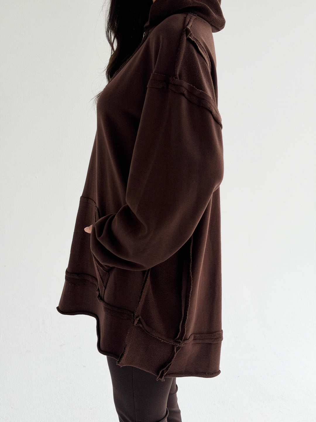 Double Sides Hoodie - Brown