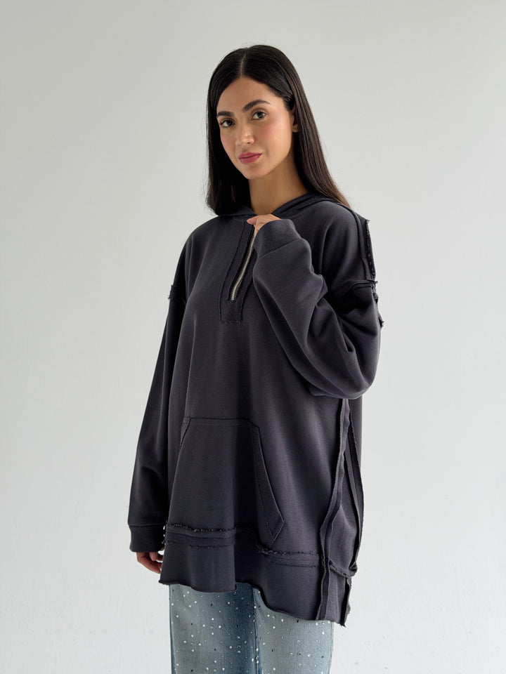 Double Sides Hoodie - Gray