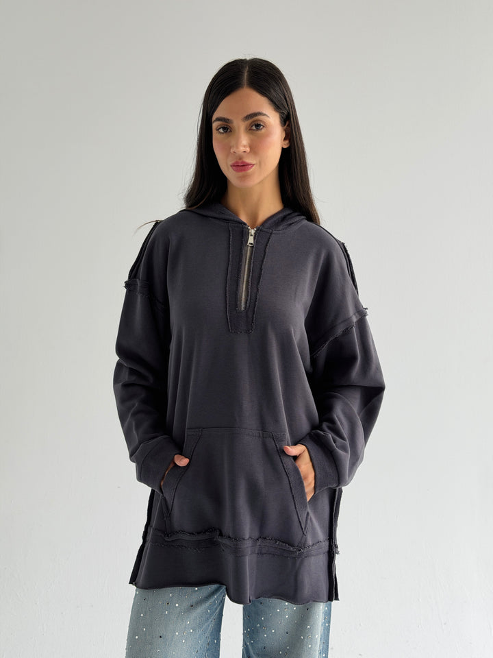 Double Sides Hoodie - Gray