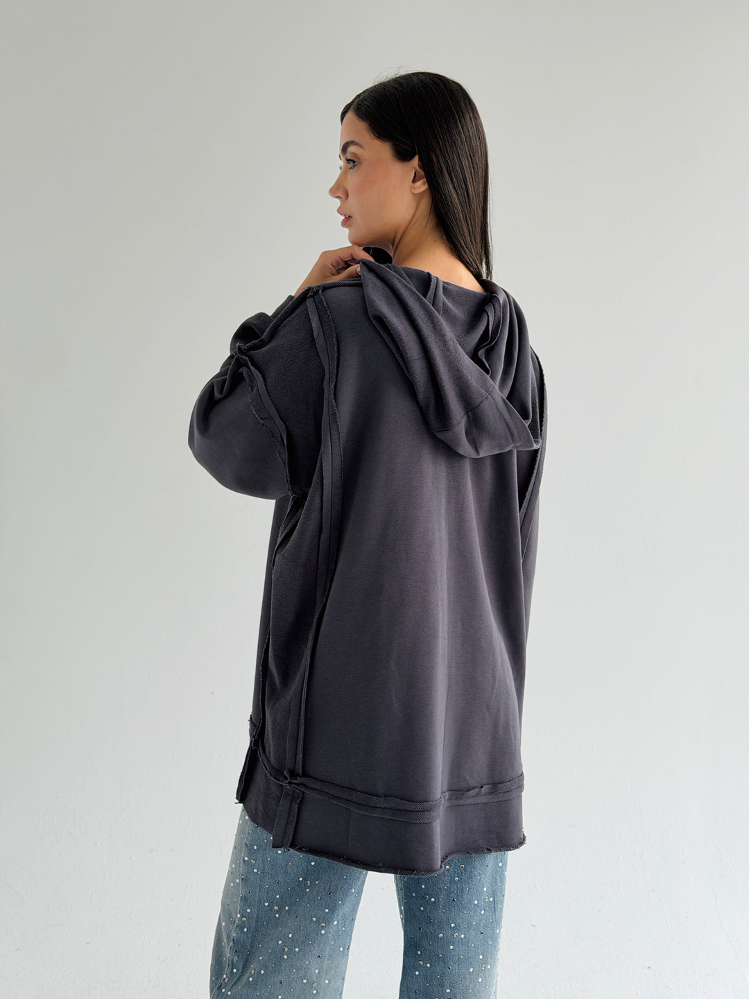 Double Sides Hoodie - Gray