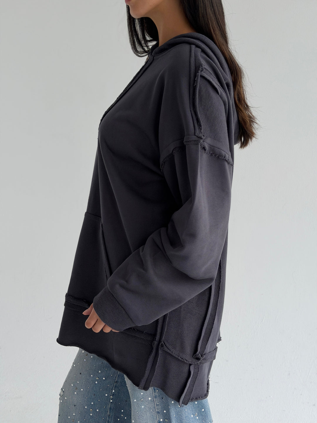 Double Sides Hoodie - Gray