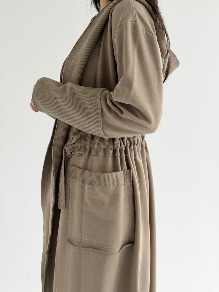 twisted kimono - biege