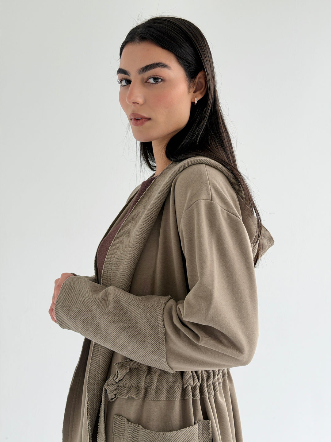 twisted kimono - biege