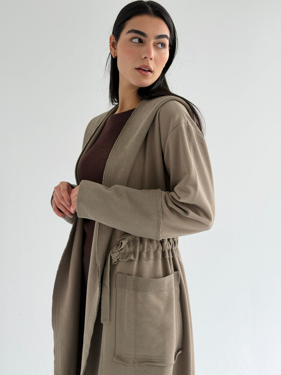 twisted kimono - biege