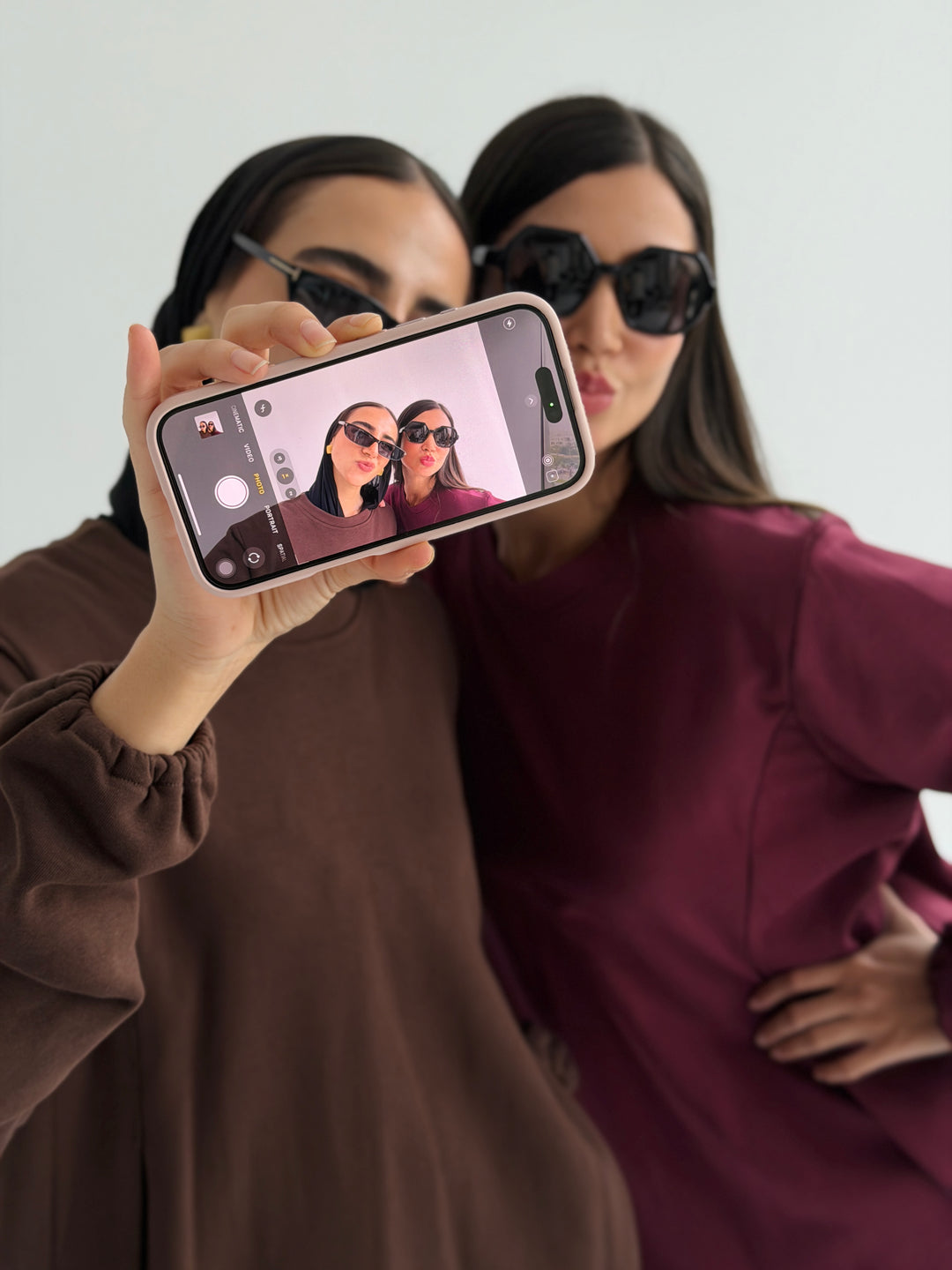 Curved set - burgandy