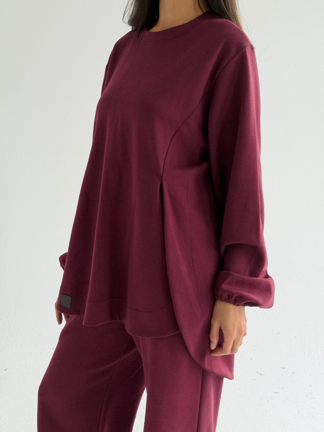 Curved set - burgandy