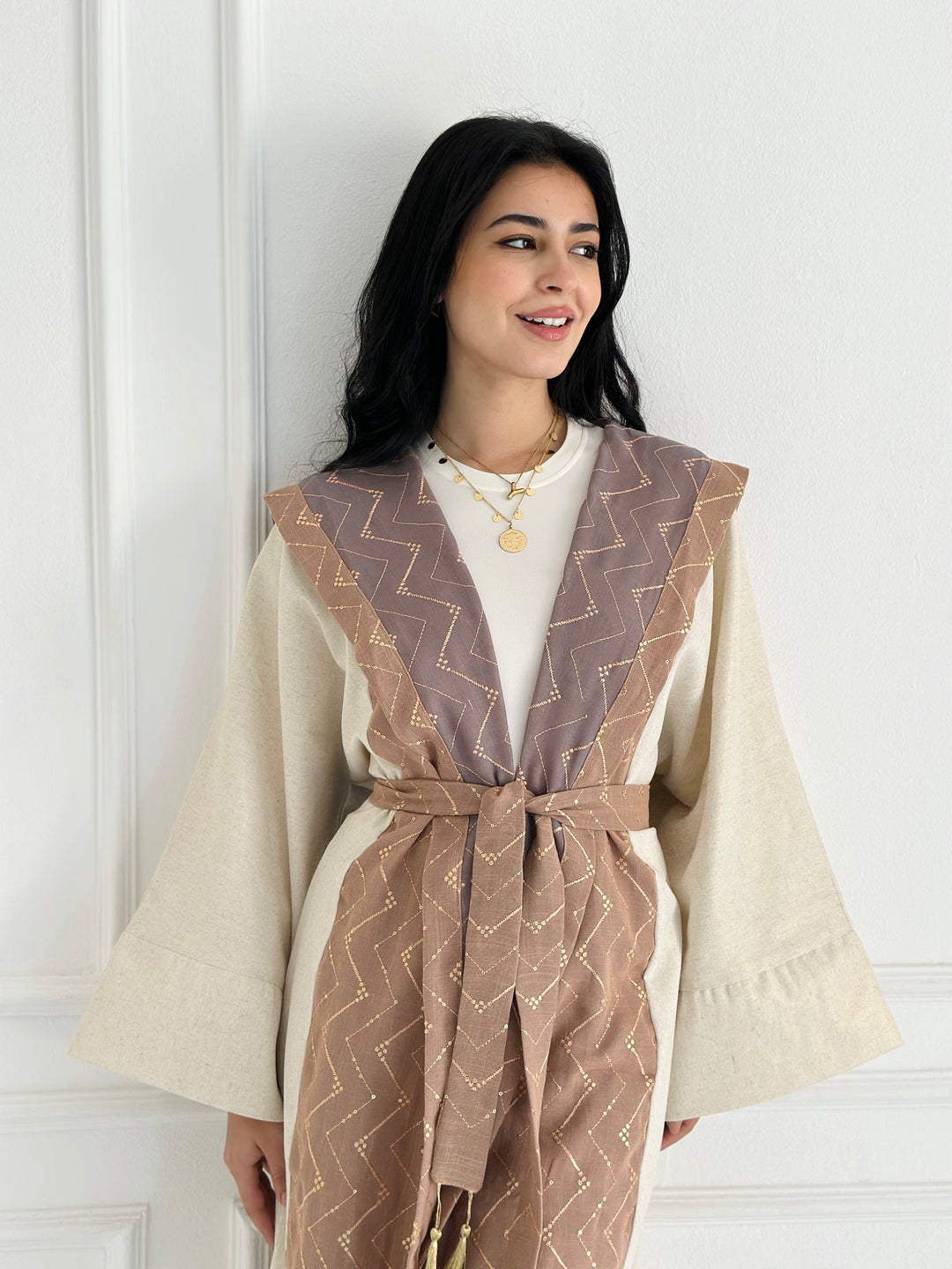 twilight mirage kimono pink