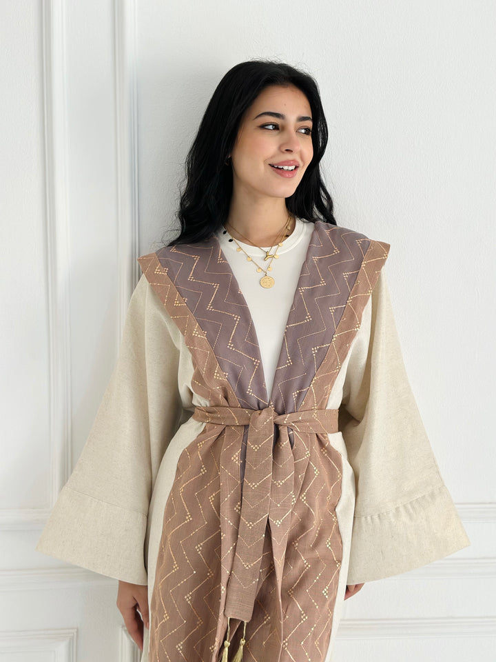 twilight mirage kimono pink