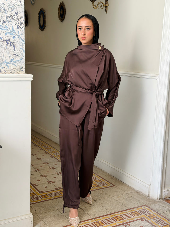 Orchid set -Brown