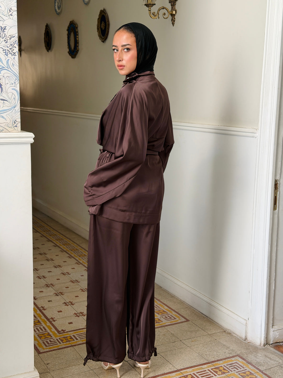 Orchid set -Brown