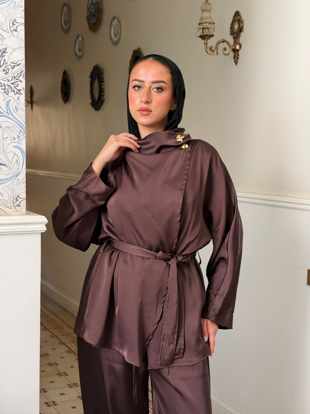 Orchid set -Brown