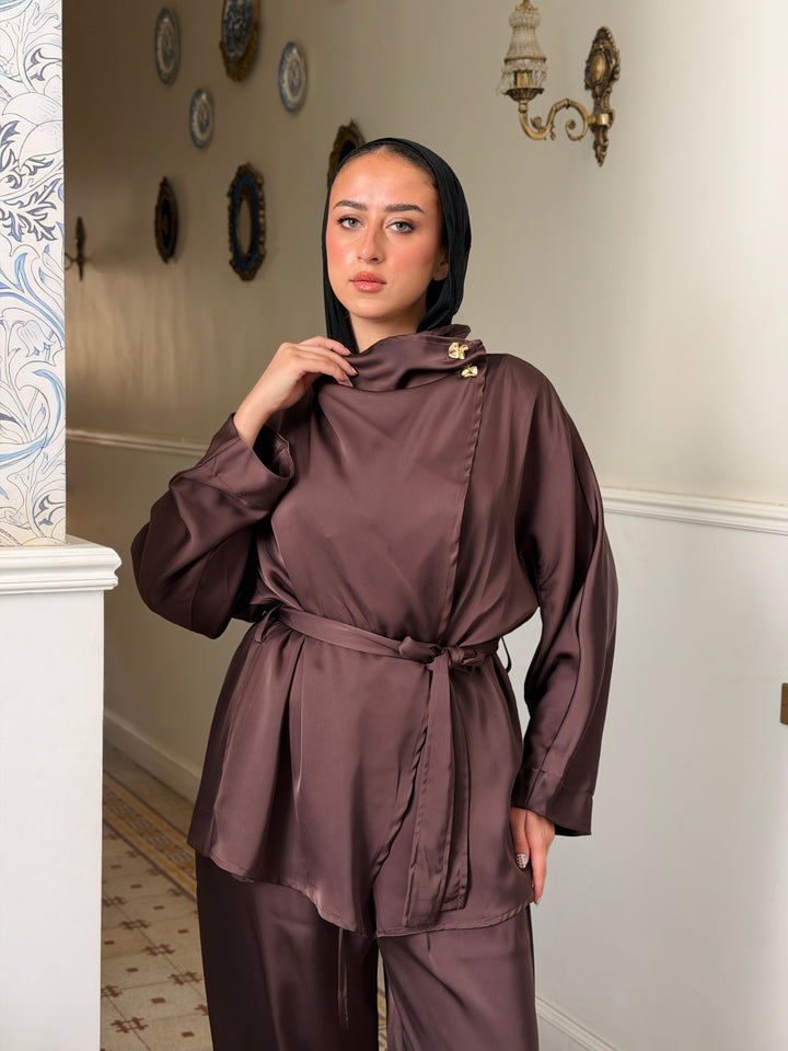 Orchid set -Brown