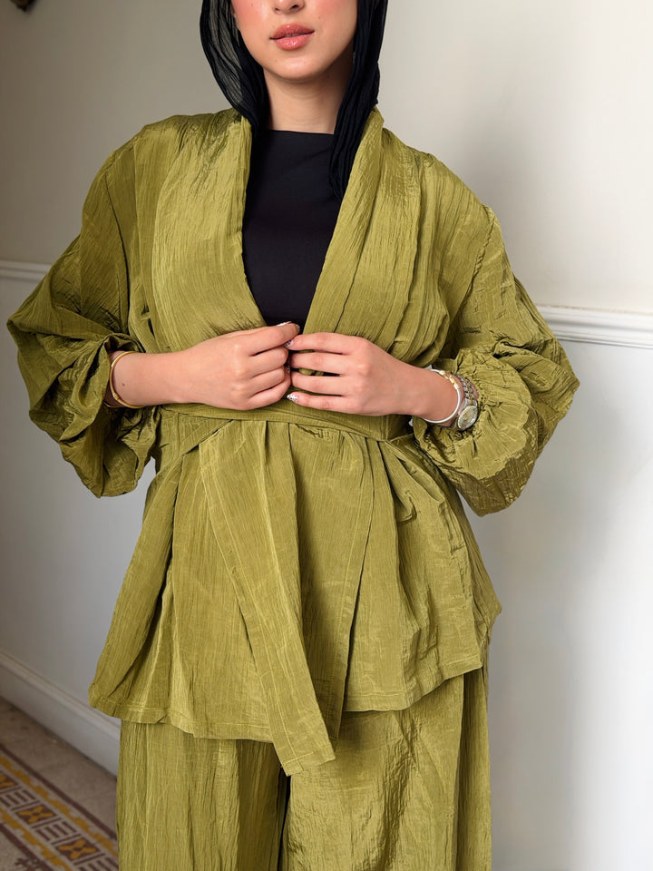 Moon veil set - Yellow green