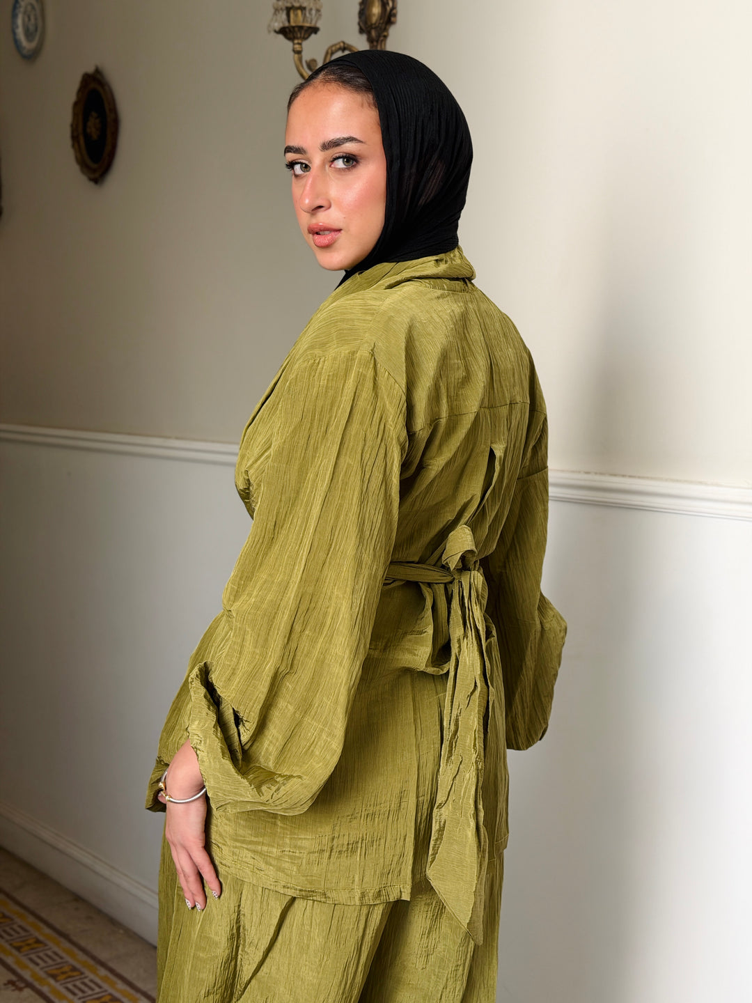 Moon veil set - Yellow green