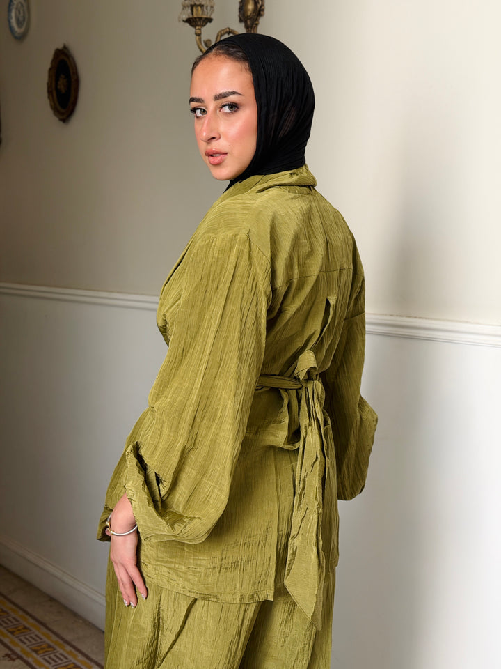 Moon veil set - Yellow green