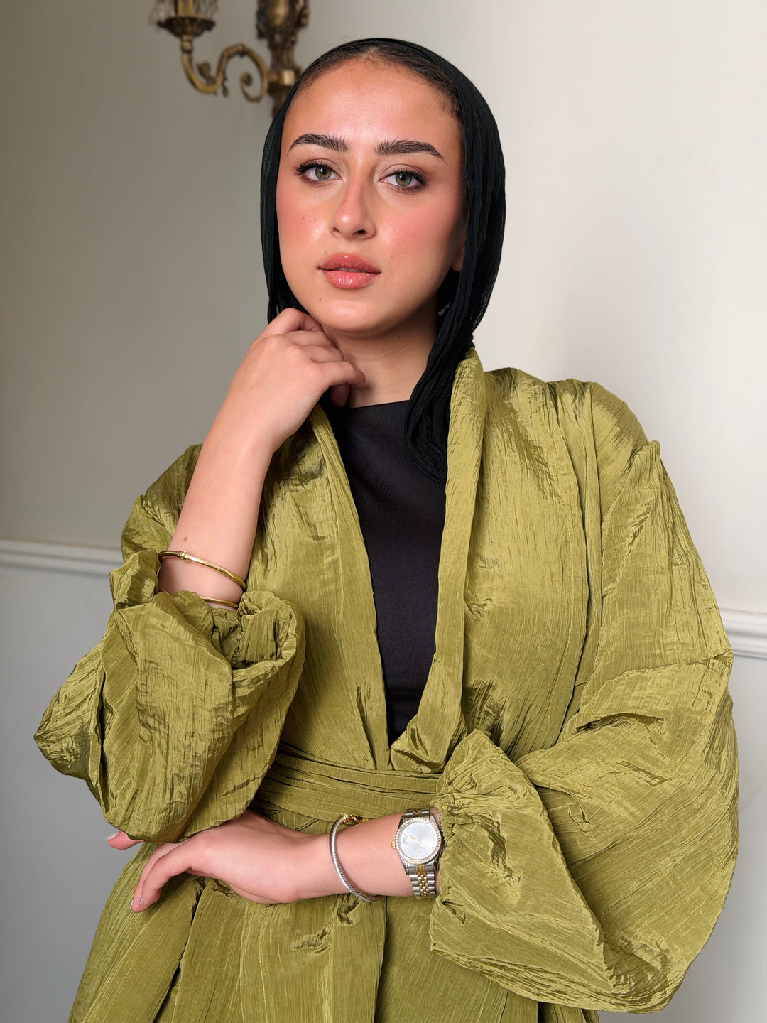 Moon veil set - Yellow green