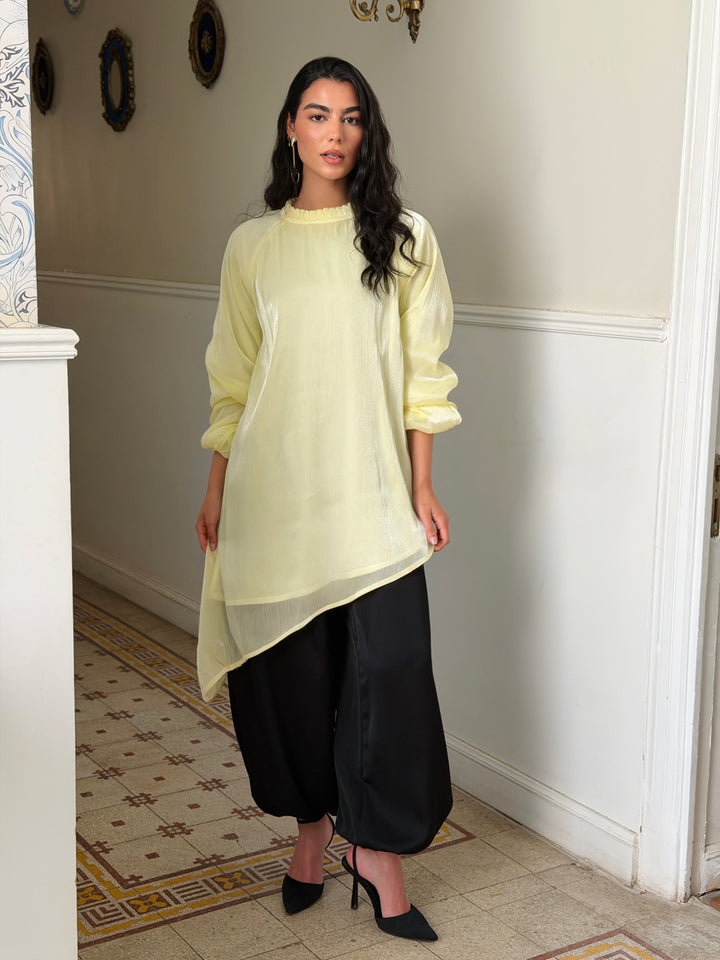 Ivory top - butter yellow
