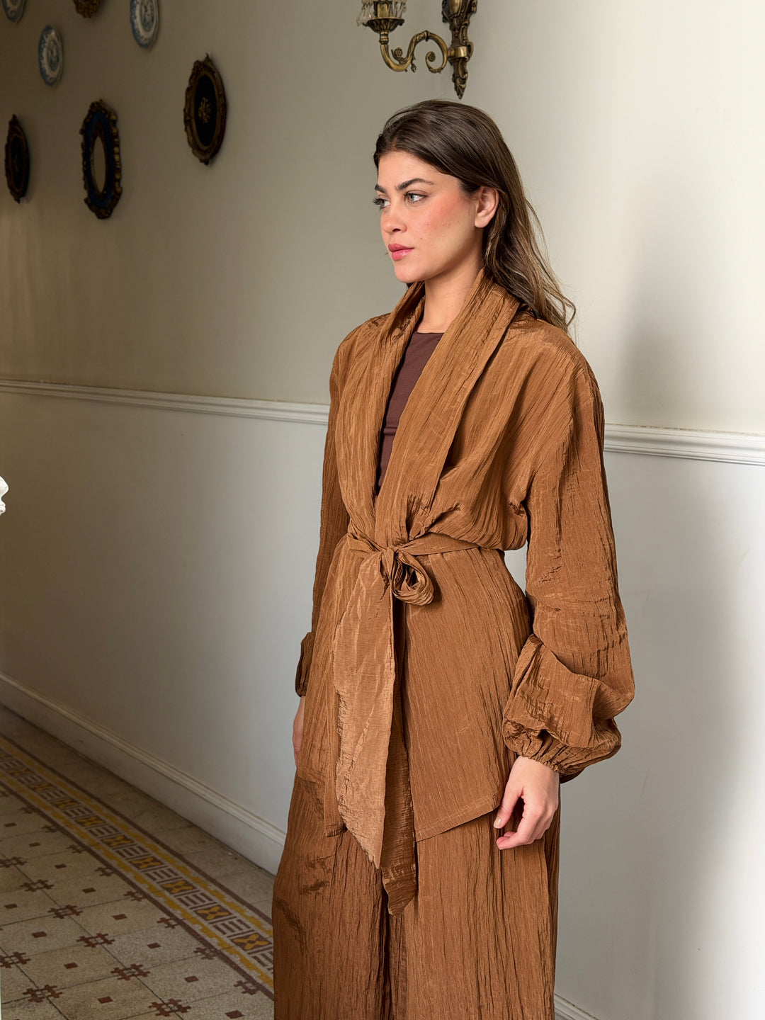 Moon veil set - Light brown