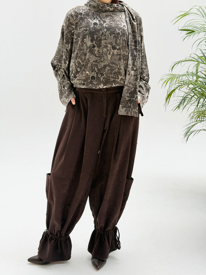 Brown Sandwash Pants