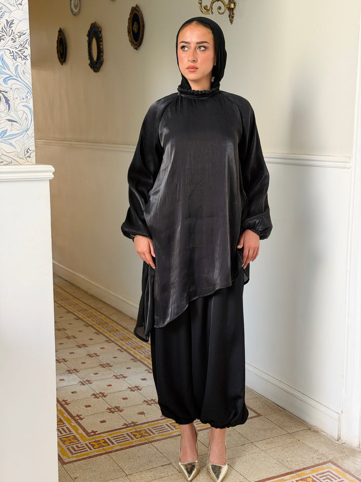 Ivory top - black