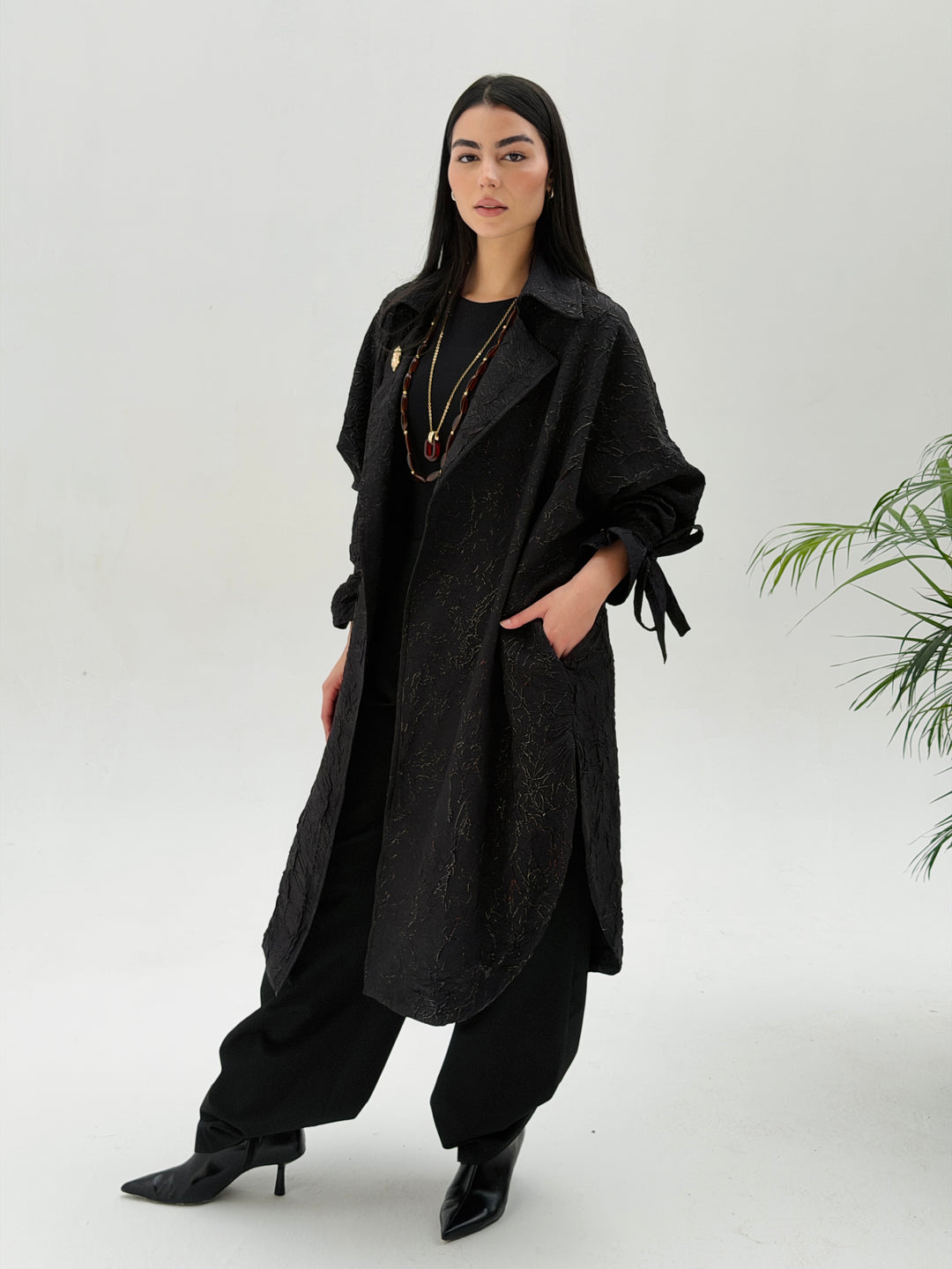 Yalina Long shirt - black